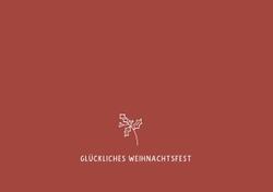 KARTE - GLÜCKLICHES WEIHNACHTSFEST